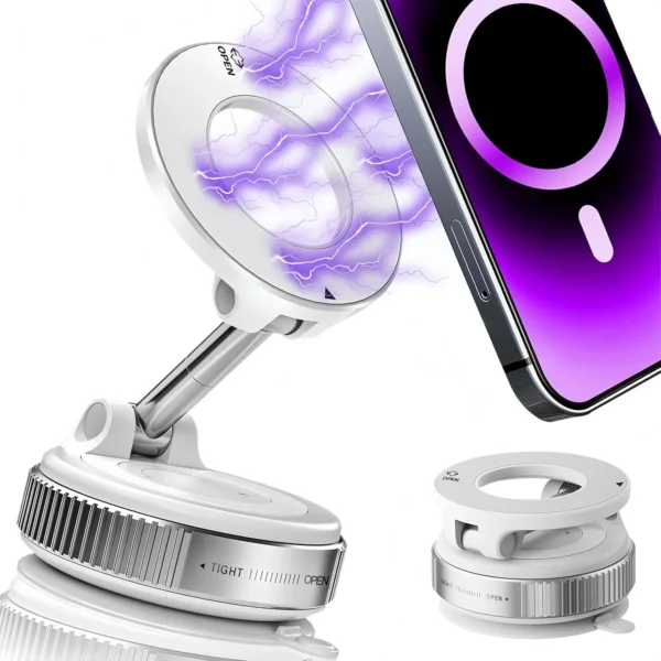 360° Vacuum Magnetic Car Phone Holder with Magsafe