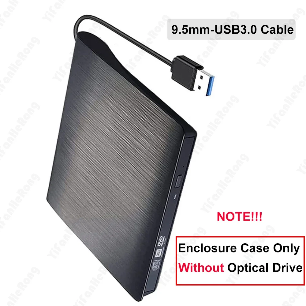 External DVD CD-ROM  Drive Enclosure 12.7/9.5Mm USB 3.0 for Lapto Macbook - Image 7