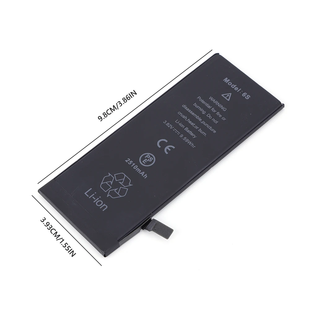 Iphone 6S 2510Mah Li-Ion Polymer Replacement Battery Model A1633 A1688 A1700 - Image 6