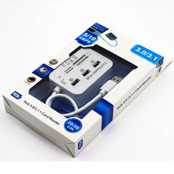 7-In-1 USB 3.0 Splitter, Card Reader, Computer Expansion