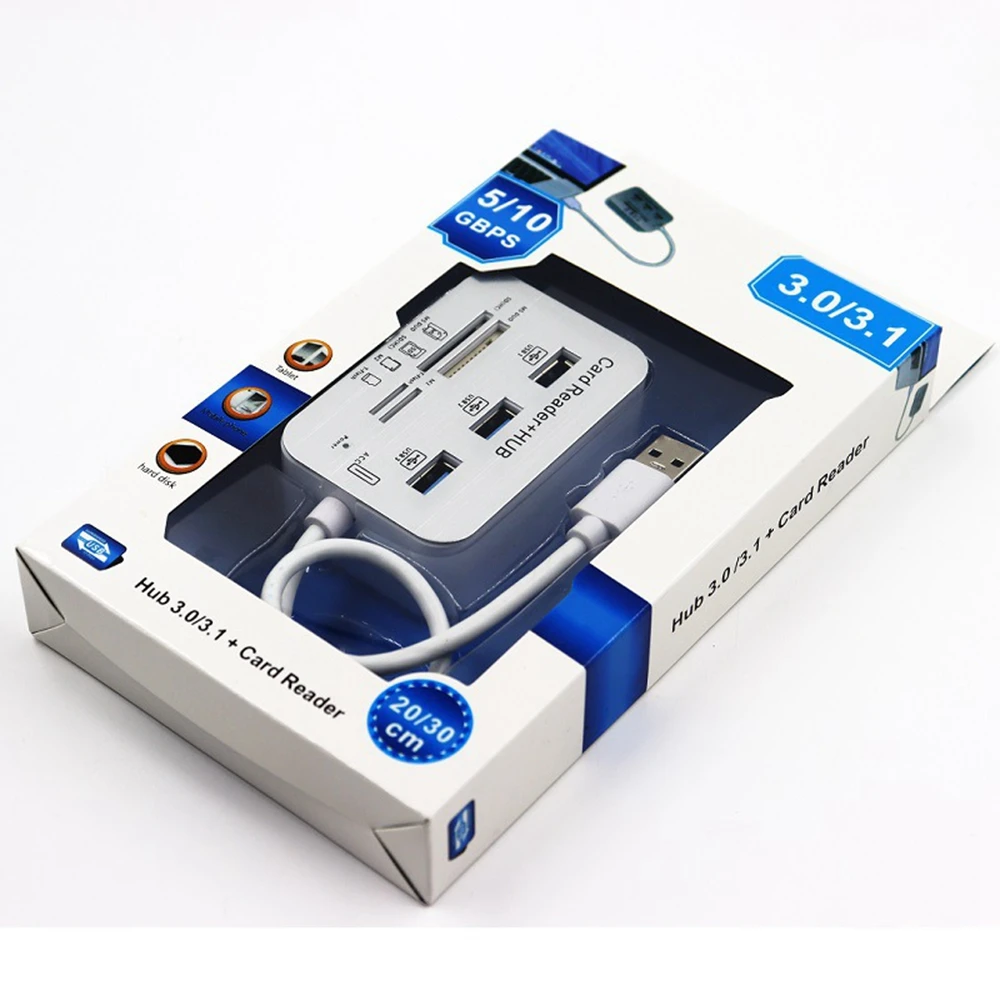 7-In-1 USB 3.0 Splitter, Card Reader, Computer Expansion - Image 5