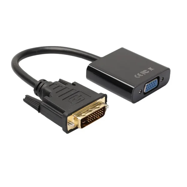 Full HD 1080P DVI-D DVI to VGA Adapter Video Cable Converter