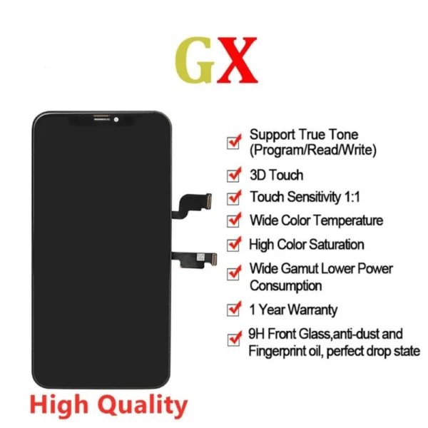 GX OLED for Iphone X XS 11 12 13 14 Pro Max Max Display