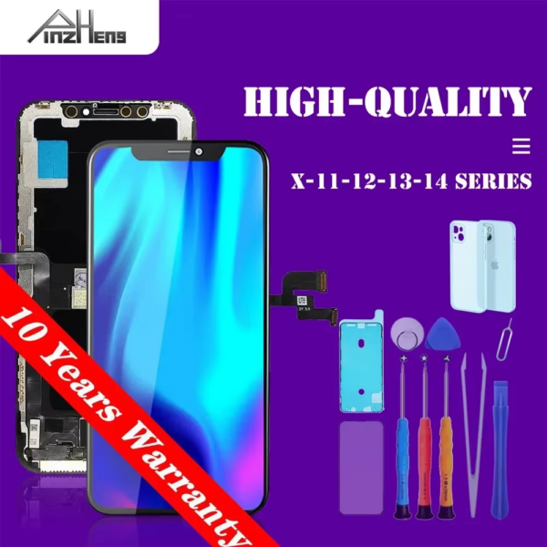 PINZHENG High Quality Display INCELL LCD OLED OEM AMOLED for Iphone XS MAX X XR 11 12 13 MINI PRO PROMAX Screen Replacement