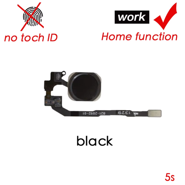 Home Button Flex Replacement for Iphone 5S 6 6S 6Splus 7 8 plus Menu Main Key Flex Cable NO Fingerprint