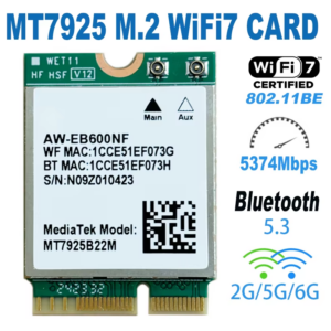 Network Card Bluetooth 5.3 M.2 NGFF Wireless Adapter 5400Mbps
