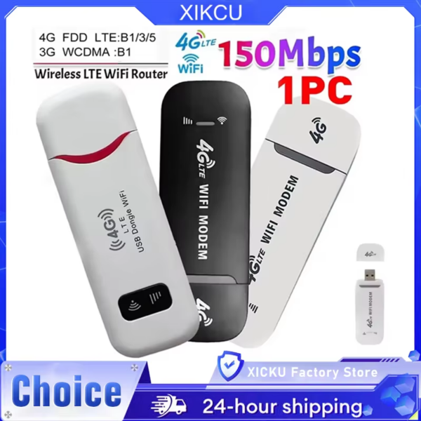 4G LTE Wireless USB Dongle Mobile Broadband 150Mbps Modem Stick 4G