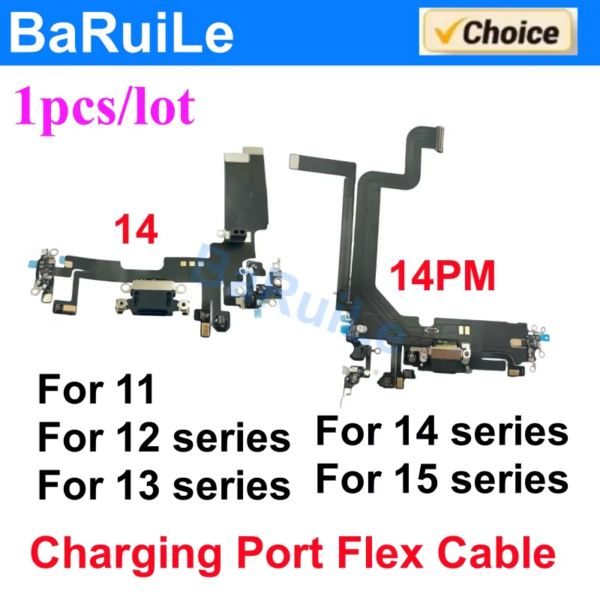 Charging Charger Port Flex for Iphone 11 12 13 14 Pro Max Dock Connector