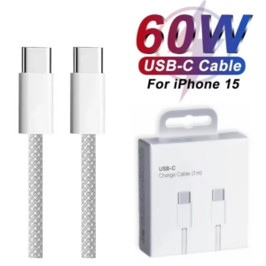 PD 60W Dual USB-C Fast Charging Cable for Iphone 15 16 Pro Max 15 16 plus Type C - Image 2