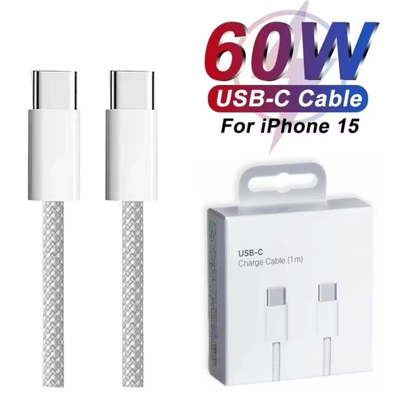 PD 60W Dual USB-C Fast Charging Cable for Iphone 15 16 Pro Max 15 16 plus Type C - Image 2