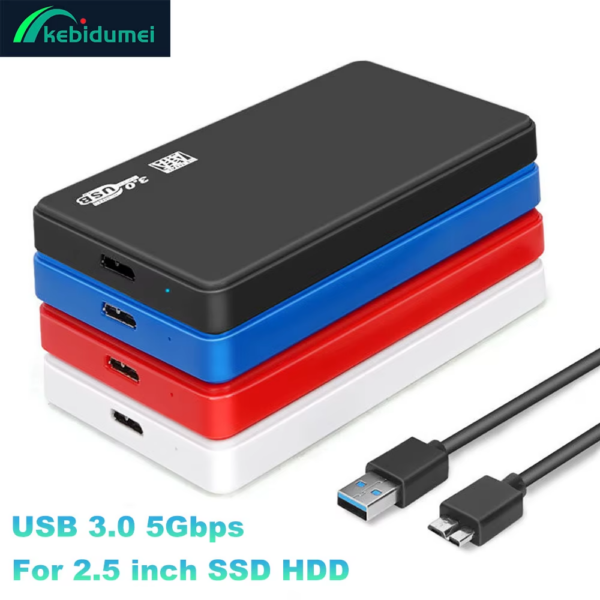 USB 3.0 HDD Enclosure SATA SSD Hard Drive Case External Housing Hard Disk