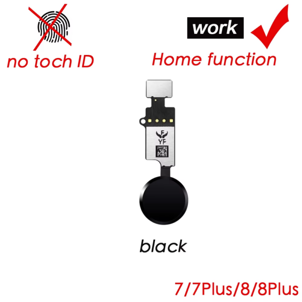Home Button Flex Replacement for Iphone 5S 6 6S 6Splus 7 8 plus Menu Main Key Flex Cable NO Fingerprint