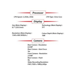 NEW Samsung Galaxy Tab A9 8.7" 4GB+64GB GRAPHITE Android PC Tablet (Wifi+4G) - Image 4