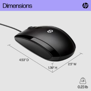 HP X500 Wired USB Mouse for Windows Laptop Notebook Mac Chromebook - Image 4