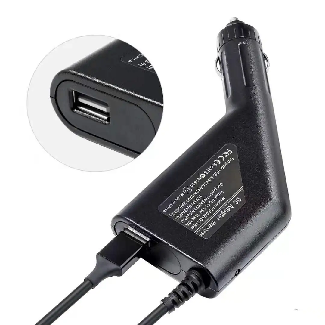 65W USB Type C  Laptop Car Charger Dc Power Supply Adapter for Macbook Lenovo - Image 5