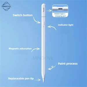 Ipad Pencil M4 Stylus Pen for Air 6 M2 Pro M3 Ipad Pro 11 12.9 13 7/8/9/10/11 - Image 4